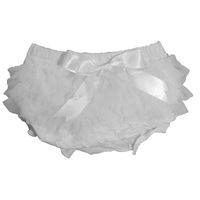 Baby Bloomers - White - Cotton, 6-24mth