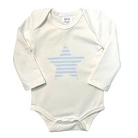 Bodysuit LS Blue Star - 95% Cotton 5% Spandex