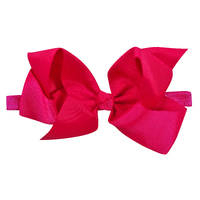 Bow Headband - Dark Pink