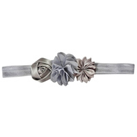Flower Headband - Silver