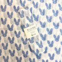 Muslin Wrap - Bunny Blue 100x120cm