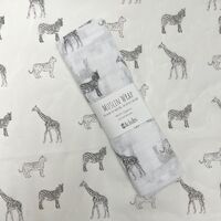 Muslin Wrap - Safari Grey - 100x120cm