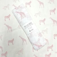 Muslin Wrap - Safari Pink - 100x120cm