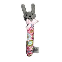 Bunny Rattle Sml - Pink Floral - 16cm