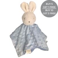 Fluffy Bunny Comforter - Blue - 30cm
