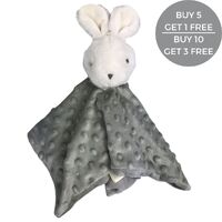Fluffy Bunny Comforter - Grey - 30cm