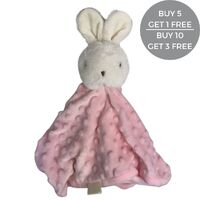 Fluffy Bunny Comforter - Pink - 30cm