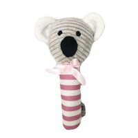 Koala Stick Rattle - Pink - 17cm