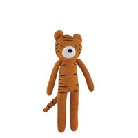 Eco Knitted Tiger Rattle - 25cm