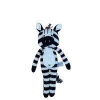 Eco Knitted Zebra Rattle - 25cm