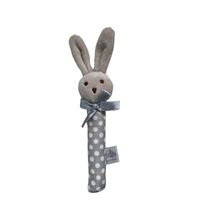 Bunny Rattle Mini - Beige/Grey - 18cm