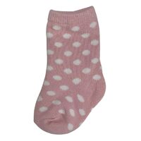 Baby Socks 10Pk - Light Pink Spot (loose)